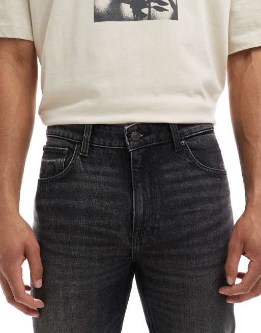 Vaqueros ajustados en negro desgastado de ASOS DESIGN, 5 de 5