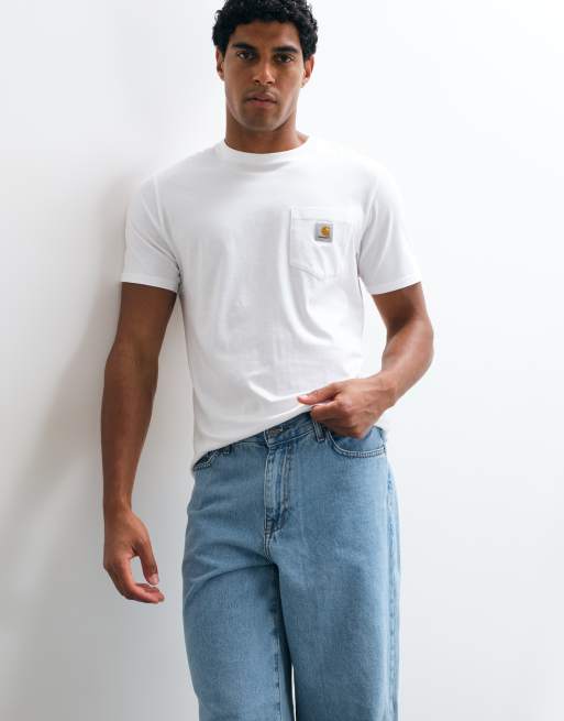 Vaqueros amplios con lavado claro azul de ASOS DESIGN, 2 de 5