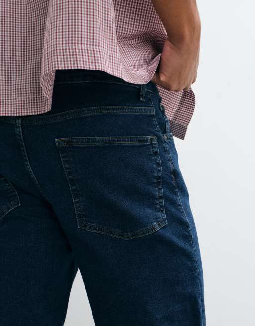 Vaqueros añil de corte slim elástico de ASOS DESIGN, 2 de 5