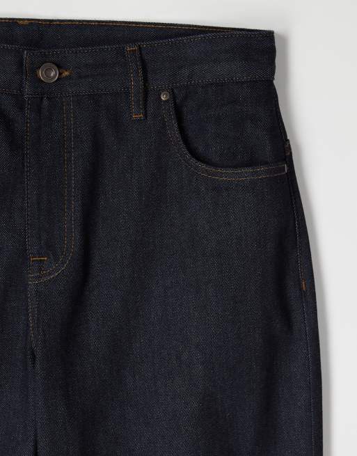 Vaqueros azul añil de corte recto clásico de denim crudo de ASOS COLLECTIVE AC-B253 (parte de un conjunto), 7 de 7