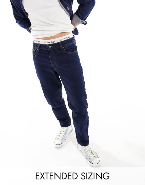 Vaqueros azul añil de corte tapered de ASOS DESIGN - view 1