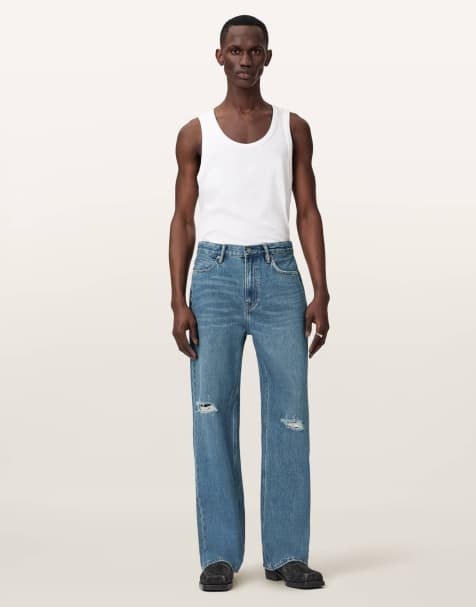 Vaqueros azul añil medio desgastado Lenny de AllSaints - view 1