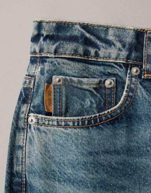 Vaqueros azul auténtico de corte recto con lavado medio de estilo años 90 de ASOS DESIGN Circular Design Collection , 7 de 7