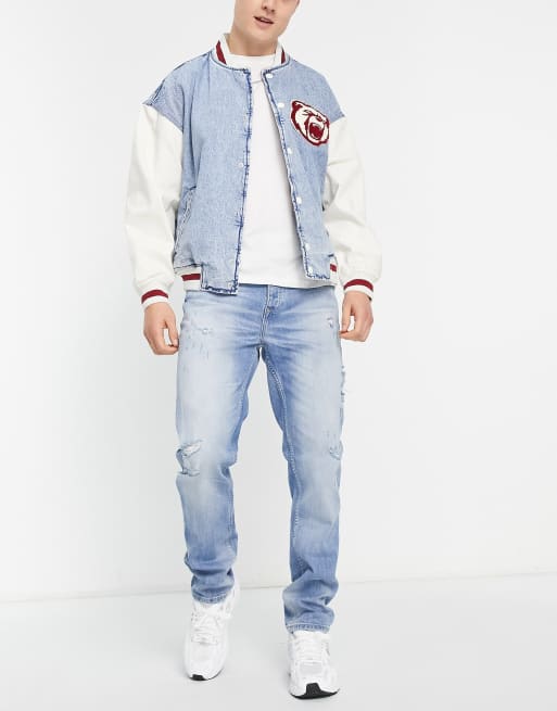 Vaqueros azul claro de corte holgado de River Island