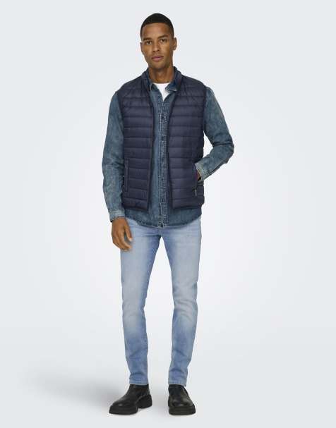 Vaqueros azul claro de corte slim de Only & Sons - view 1