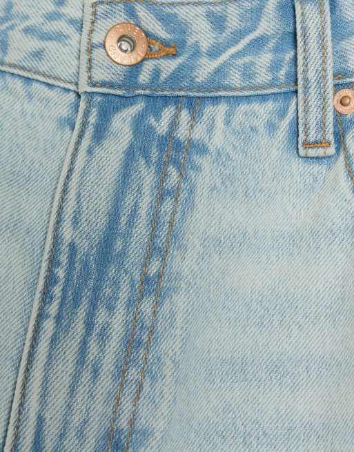 Vaqueros azul claro holgados de talle alto y corte recto de River Island, 3 de 4