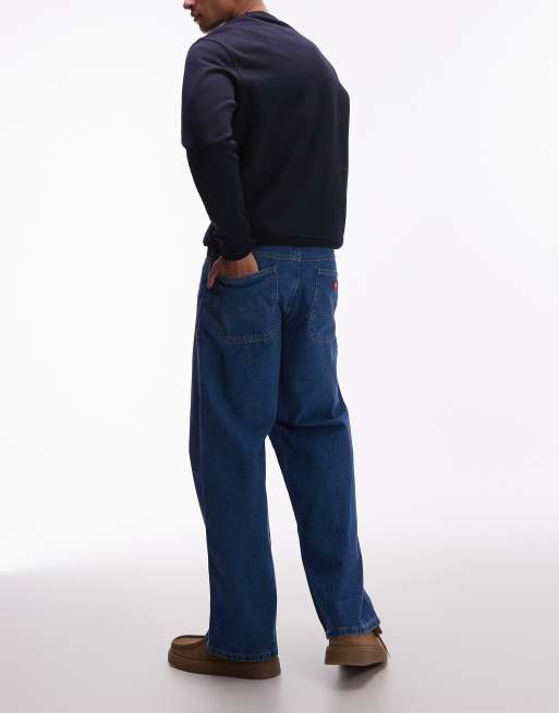 Vaqueros azul clásico de corte recto holgado y estilo de oficina de Dickies, 3 de 5