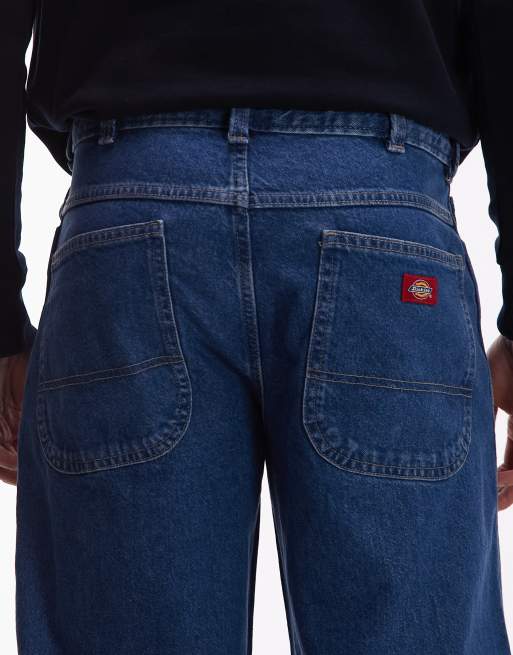 Vaqueros azul clásico de corte recto holgado y estilo de oficina de Dickies, 5 de 5