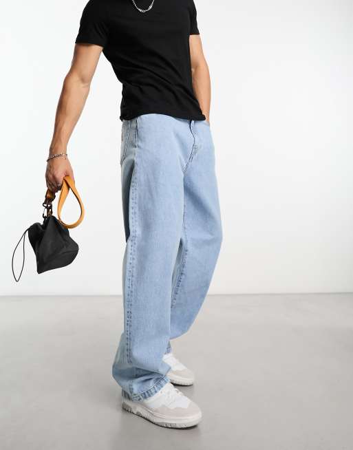 Vaqueros azul descolorido de corte tapered holgado Landon de Carhartt WIP