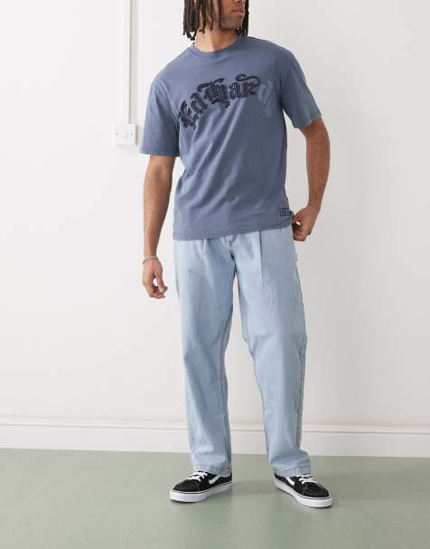 Vaqueros azul descolorido de corte tapered suelto Palmhill Vans Authentic - view 1