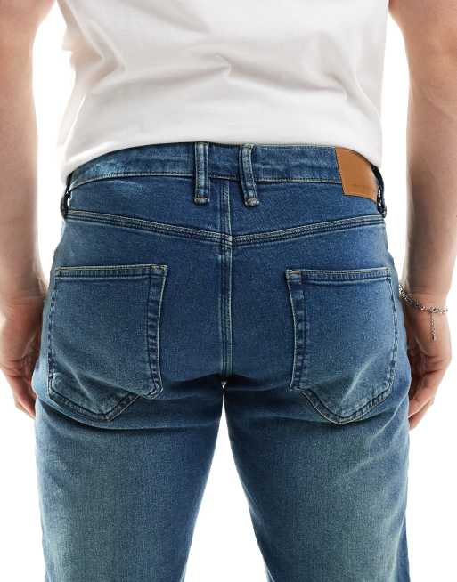 Vaqueros azul lavado de corte tapered de French Connection, 4 de 5