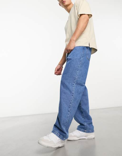 Vaqueros azul lavado de corte tapered suelto Landon de Carhartt WIP