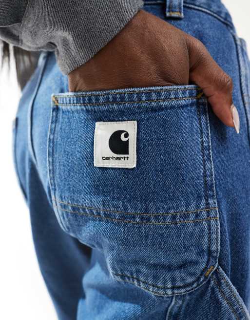 Vaqueros azul lavado sueltos con rodillas reforzadas Brandon de Carhartt WIP , 2 de 5