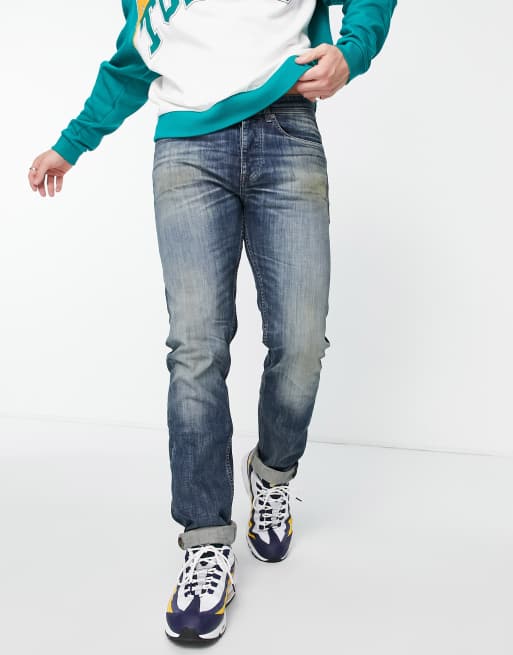 Vaqueros azul marino de corte tapered Taber de BOSS