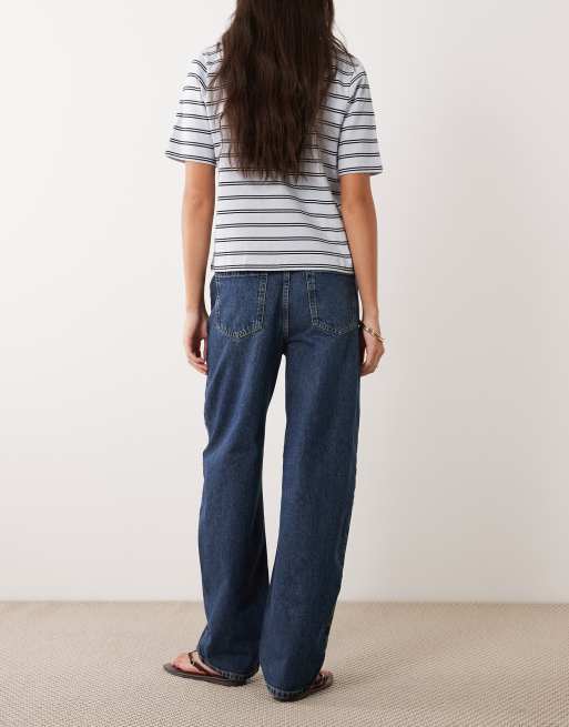 Vaqueros azul marino de pernera barrel tapered de New Look, 2 de 5