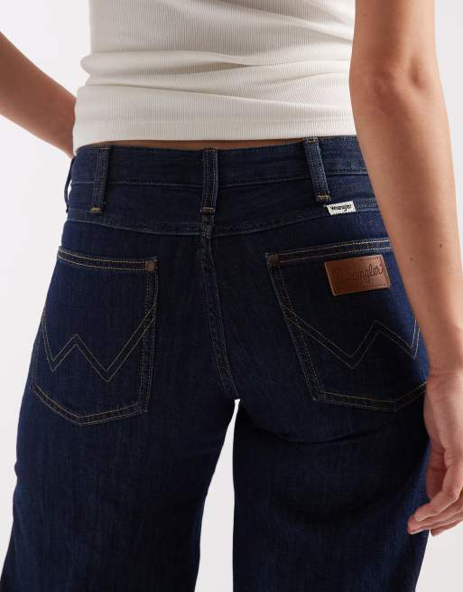 Vaqueros azul marino de talle medio y tacto suave World Wide de Wrangler, 4 de 5