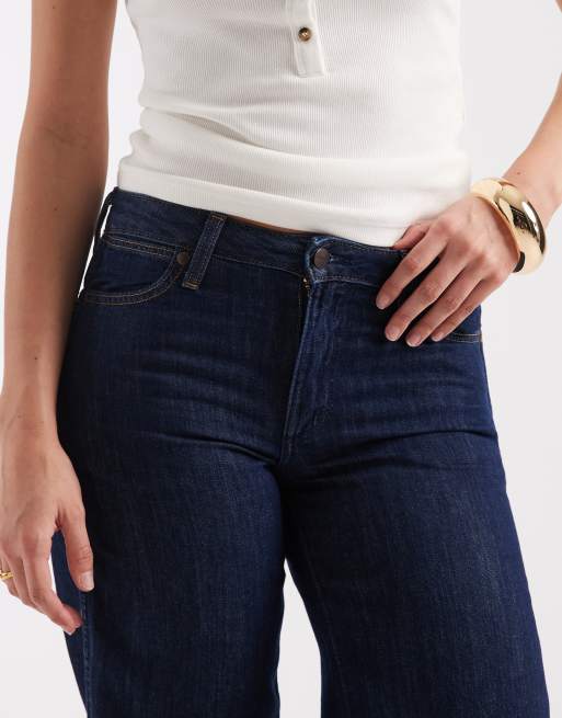 Vaqueros azul marino de talle medio y tacto suave World Wide de Wrangler, 5 de 5