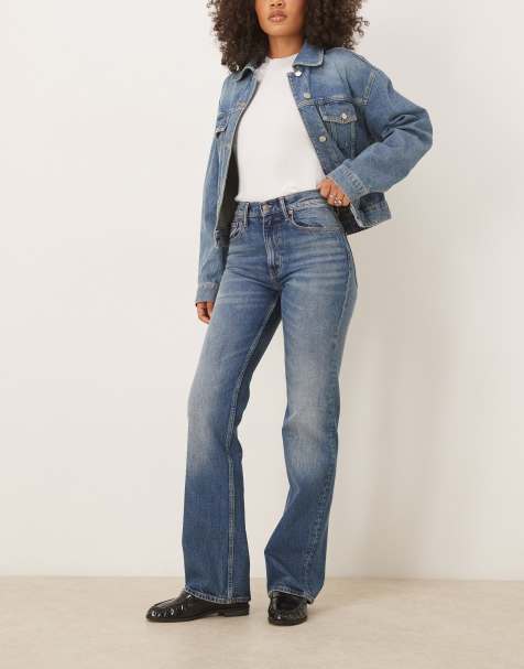 Vaqueros azul medio de corte acampanado con 5 bolsillos y acabado lavado Peoria de Polo Ralph Lauren - view 1