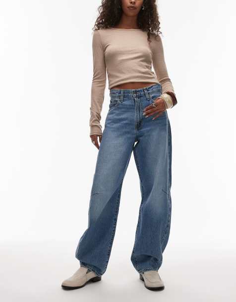 Vaqueros azul medio de corte barrel con tira regulable de Levi's - view 1