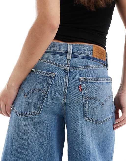 Vaqueros azul medio de corte culotte con detalle de lazada en la cintura XL de Levi's, 4 de 5