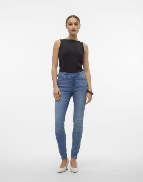 Vaqueros azul medio de corte pitillo de Vero Moda - view 1