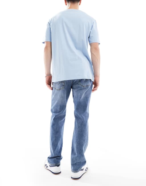 Vaqueros azul medio de corte recto Clark de Jack & Jones, 3 de 5