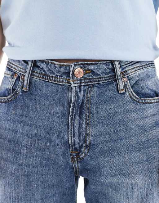 Vaqueros azul medio de corte recto Clark de Jack & Jones, 4 de 5