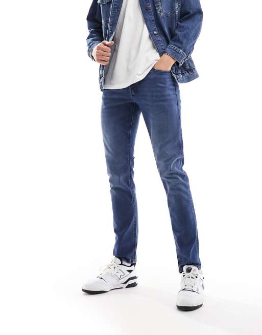 Vaqueros azul medio de corte slim Glenn de Jack & Jones, 2 de 5