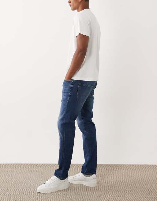 Vaqueros azul medio de corte tapered Mike de Jack & Jones, 3 de 5