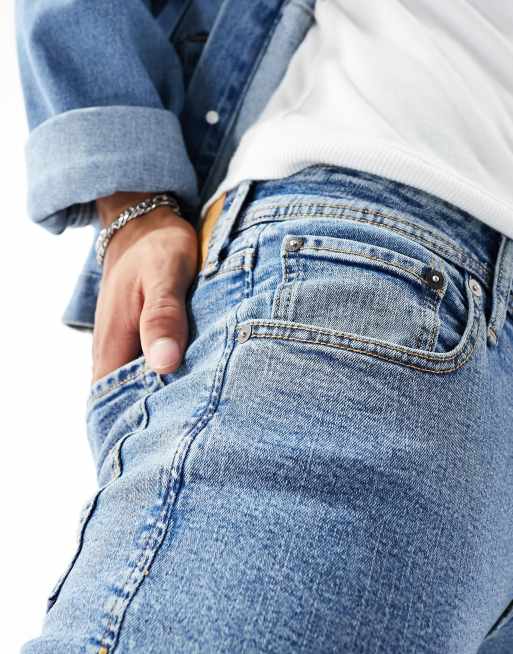 Vaqueros azul medio de corte tapered Pete de Jack & Jones, 4 de 5