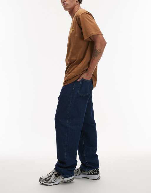 Vaqueros azul medio de corte tapered suelto Landon de Carhartt WIP, 2 de 5