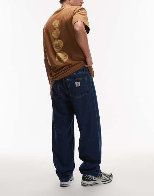 Vaqueros azul medio de corte tapered suelto Landon de Carhartt WIP, 3 de 5