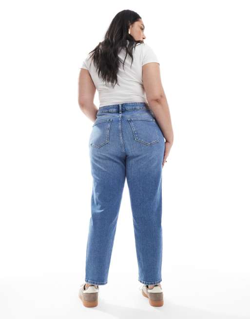 Vaqueros azul medio de pernera recta Emily de Only Curve, 2 de 5