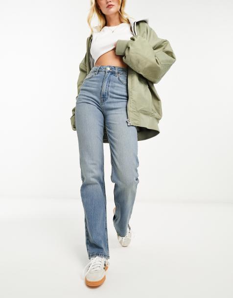 Vaqueros azul medio elásticos de pernera recta cómoda de ASOS DESIGN - view 1