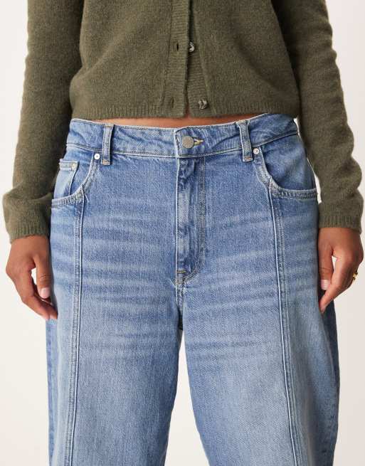 Vaqueros azul medio holgados con detalle de costuras de GANT, 4 de 5