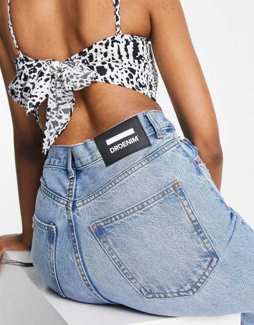 Vaqueros azul medio holgados con rodillas rasgadas Echo de Dr Denim Tall, 3 de 4
