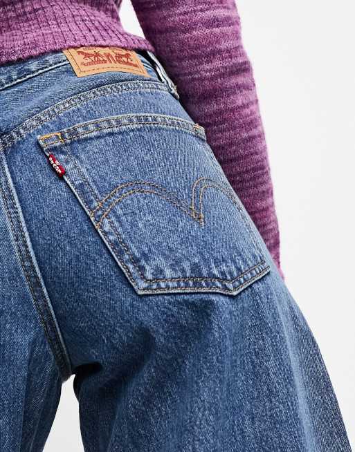 Vaqueros azul medio holgados de pernera ancha '94 de Levi's , 5 de 6