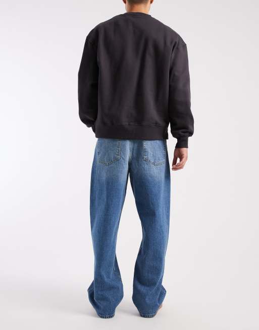 Vaqueros azul medio lavados y holgados de ASOS DESIGN, 2 de 5