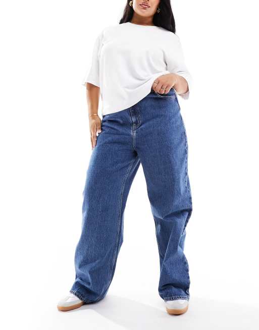 Vaqueros azul medio rectos estilo retro Echo de Dr Denim Plus