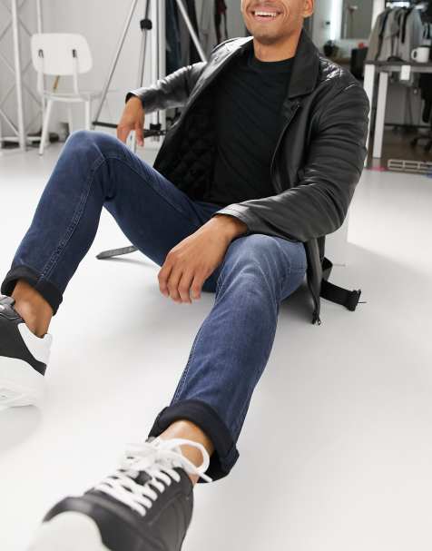 Vaqueros azul negruzco de corte slim Glenn de Jack & Jones Intelligence - view 1