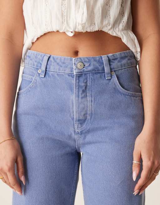 Vaqueros azul océano de talle medio y pernera recta Deep Trance de Free People, 5 de 5