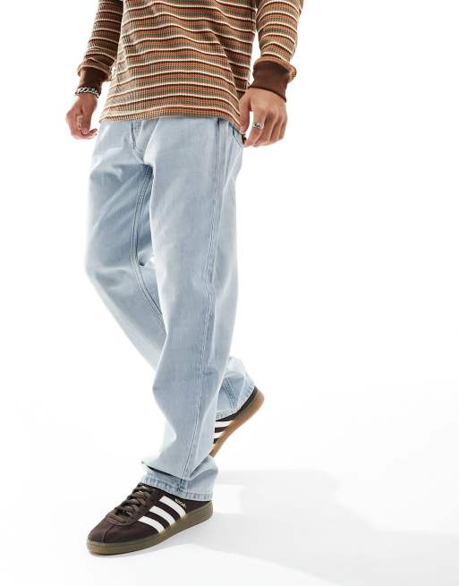 Vaqueros azul opulento de pernera recta holgada Space de Weekday, 4 de 5