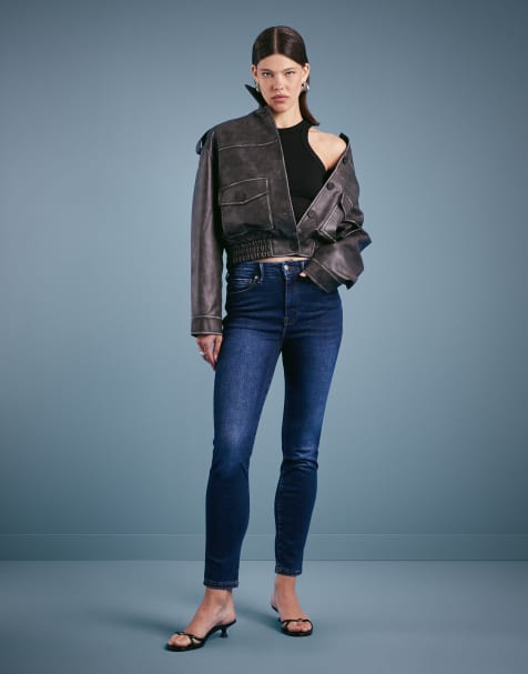 Vaqueros azul oscuro de corte pitillo Always Fits Good Legs de Good American - view 1