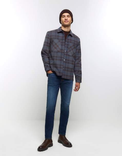 Vaqueros azul oscuro de corte pitillo de River Island - view 1