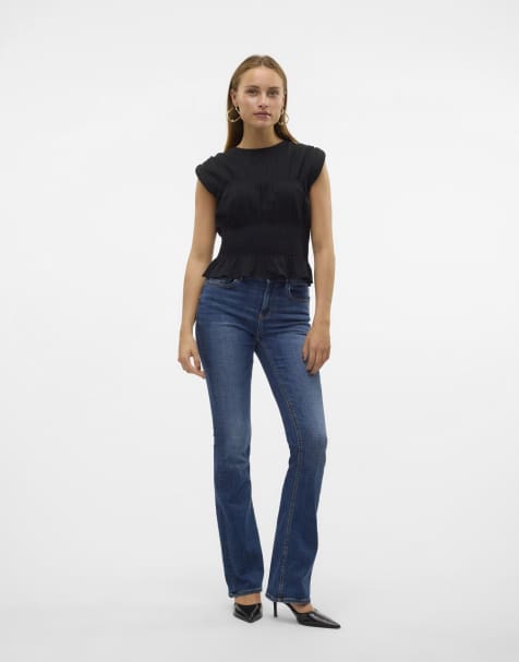 Vaqueros azul oscuro de corte pitillo de Vero Moda - view 1