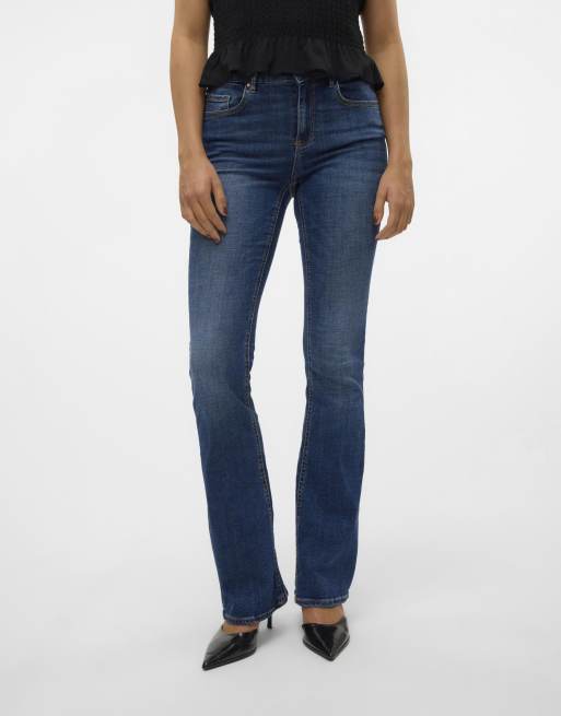 Vaqueros azul oscuro de corte pitillo de Vero Moda, 4 de 5