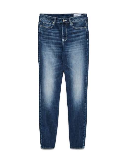 Vaqueros azul oscuro de corte pitillo de Vero Moda, 5 de 6