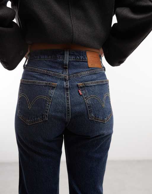 Vaqueros azul oscuro de corte recto Hourglass 501 de Levi's , 3 de 5