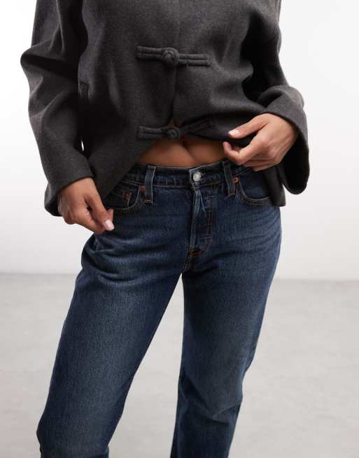 Vaqueros azul oscuro de corte recto Hourglass 501 de Levi's , 4 de 5