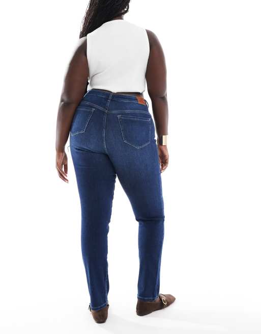 Vaqueros azul oscuro de corte slim de ONLY Curve , 3 de 5